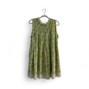 Free People Shea Floral Cotton Blend Babydoll Dress